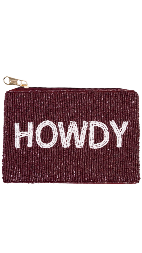 Howdy Beaded Privacy Pouch