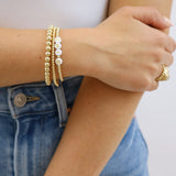 Sorority Gold Letter Bracelet