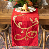 Golden Scroll Table Runner