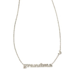 Grandma Pendant Necklace, Silver