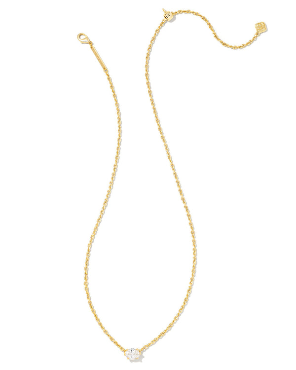 Cailin Gold Crystal Pendant Necklace