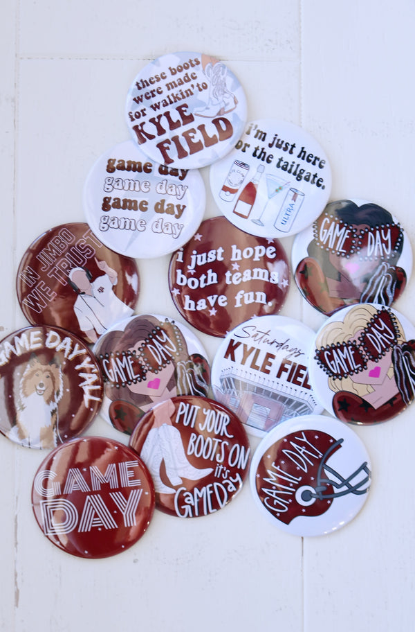 Assorted Game Day Buttons