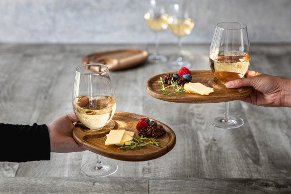 Wine Appetizer Plate, Set of 4