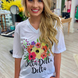Greek Floral Tee