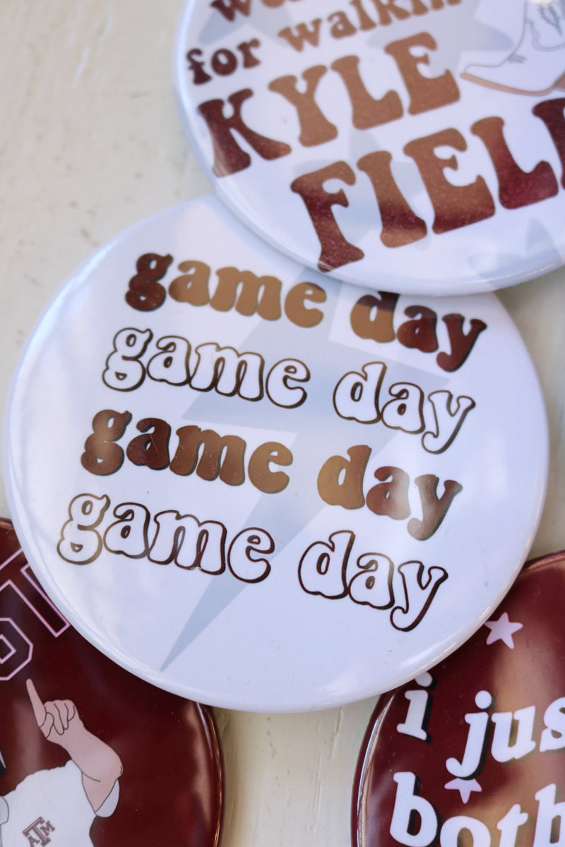Assorted Game Day Buttons