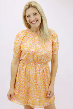 Frida Smocked Waist Dress, Mango
