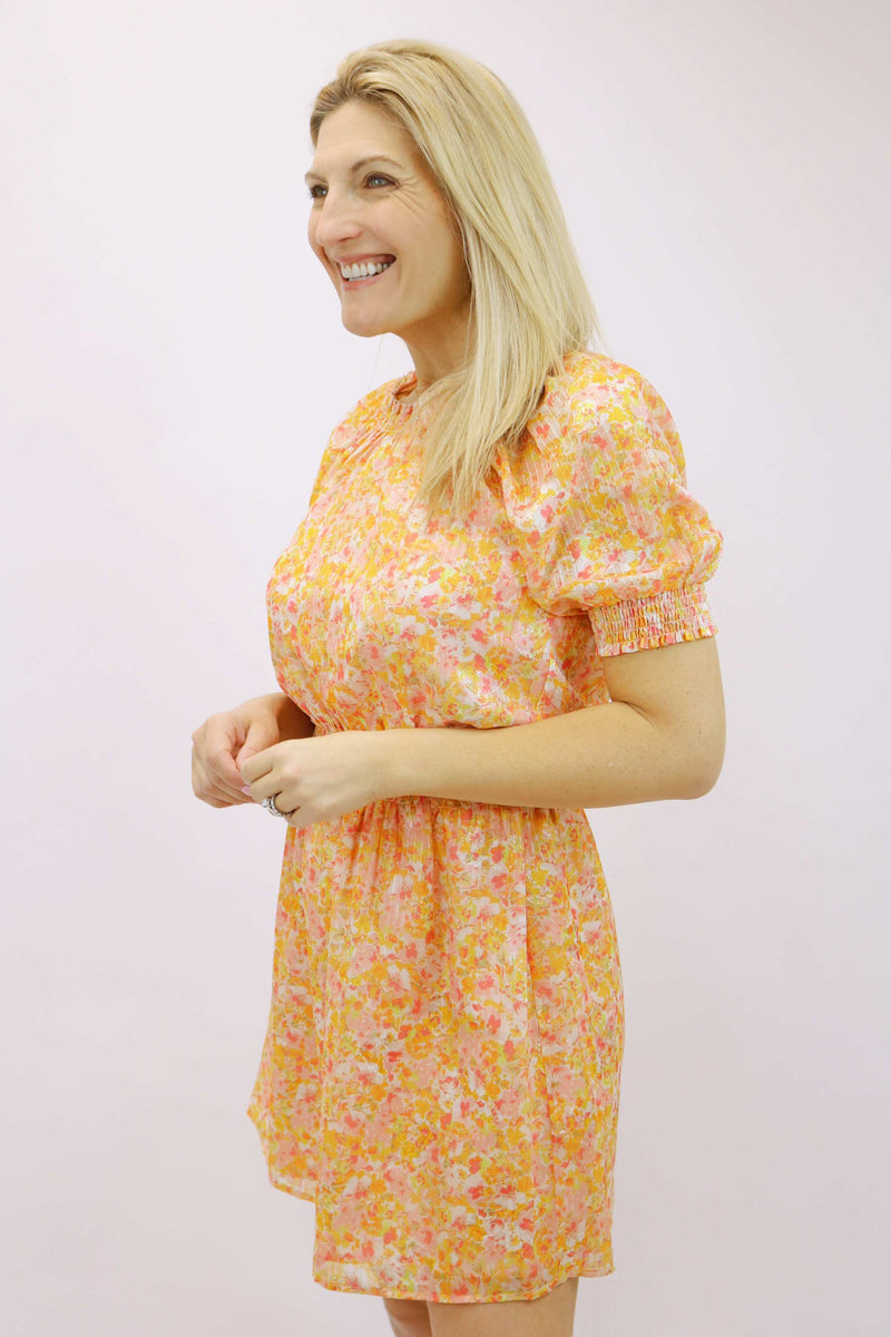Frida Smocked Waist Dress, Mango