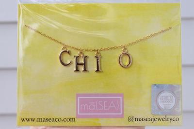 Sorority Letter Necklace