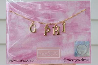 Sorority Letter Necklace