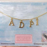 Sorority Letter Necklace
