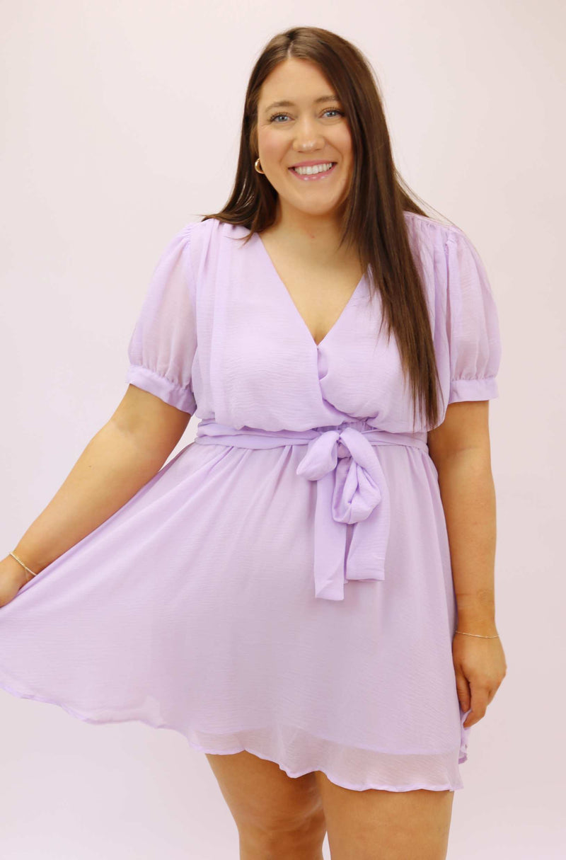 Lavish In Lilac Dress, Curvy