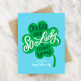 Lucky Kids Father's Day Card