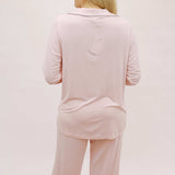 Luxe Milk Jersey® Piped Pajama Set, Pink