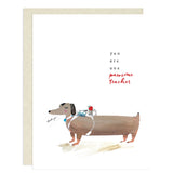 Pawsome Teacher Card