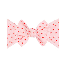 PATTERNED SHABBY KNOT, Pink/ Red Dot