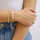 Sorority Gold Letter Bracelet