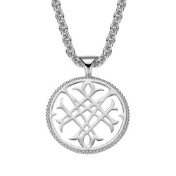 Logo Pendant Necklace in Silver