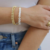 Sorority Gold Letter Bracelet