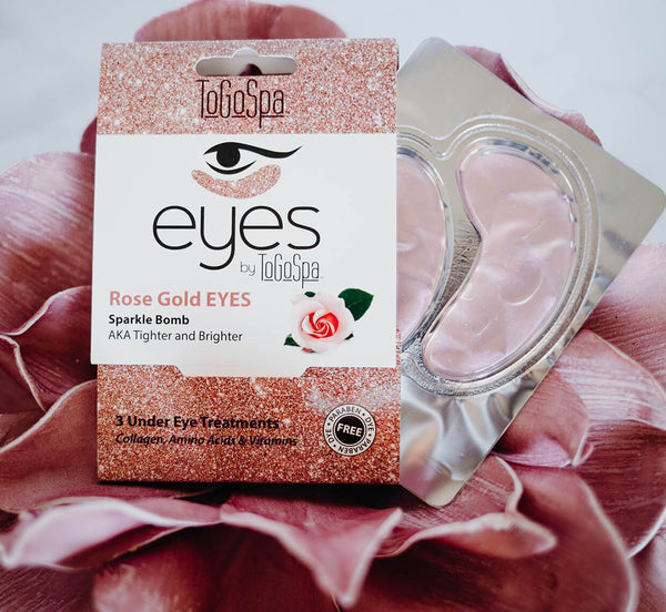 Rose Gold Eyes Under Treatments