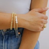 Sorority Gold Letter Bracelet